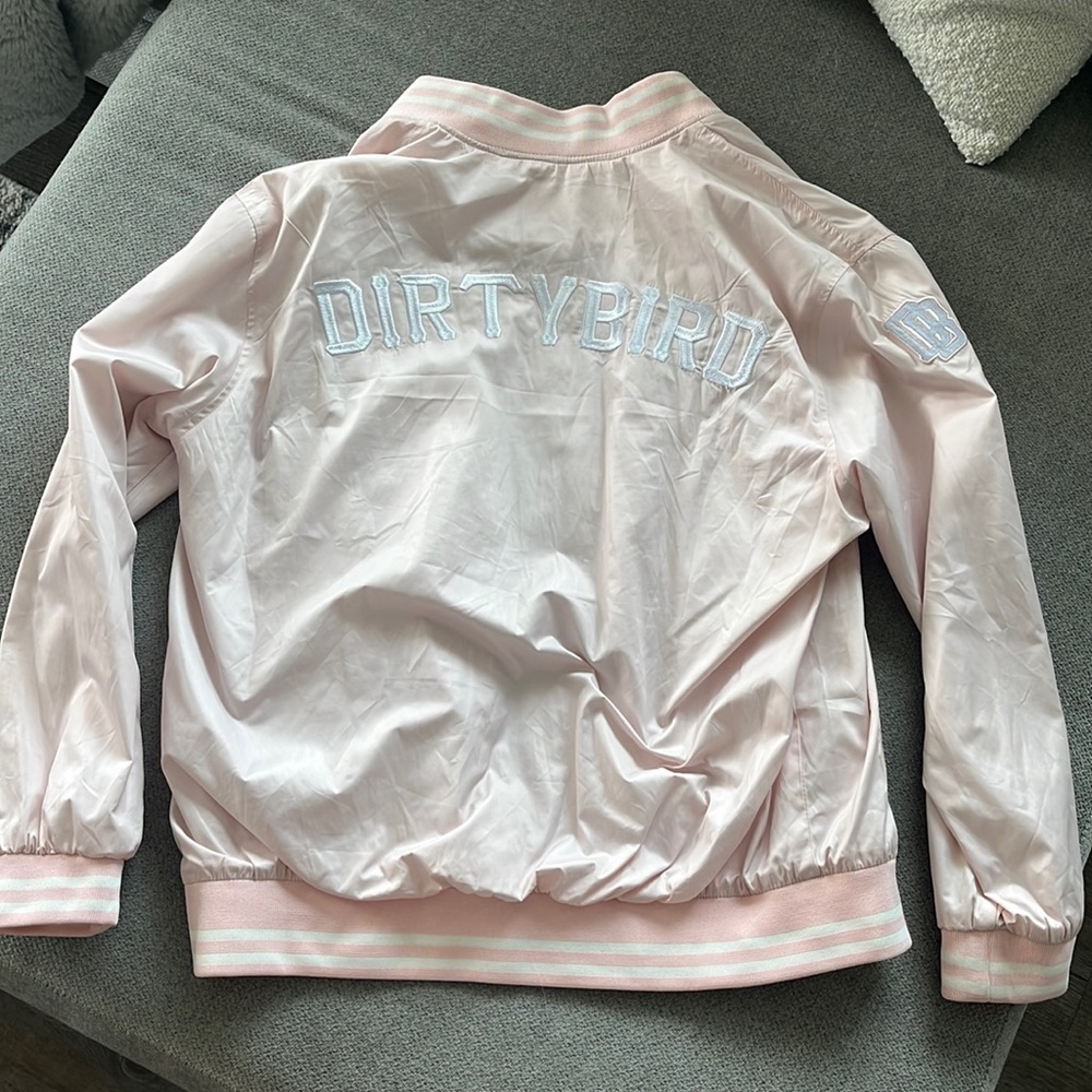 Pink Dirtybird Varsity Jacket - image 1